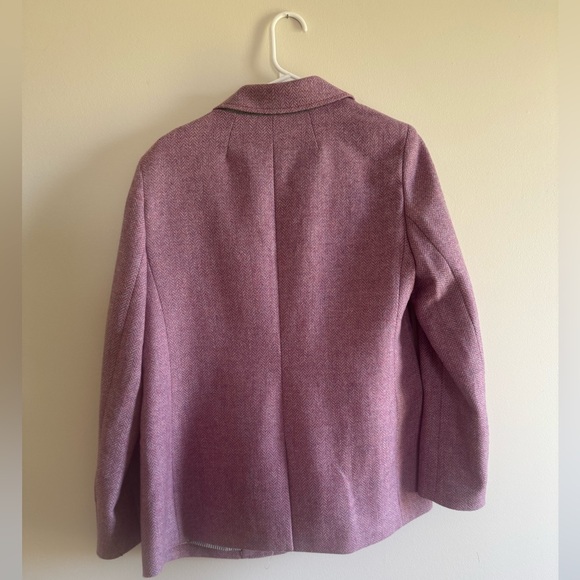 J. Crew Women’s Bristol Blazer in Lilac Herringbone Wool - Size 10 - Picture 6 of 7